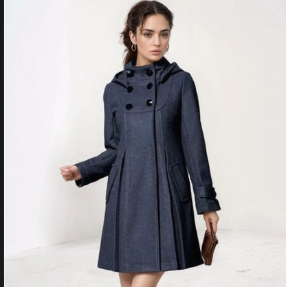 ISABELLA™ | Cappotto a Doppio Bottone di Media Lunghezza