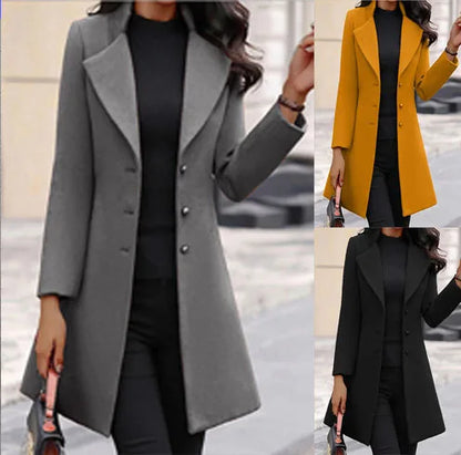 SERENA™ | Cappotto Donna Invernale in Lana Stile Coreano