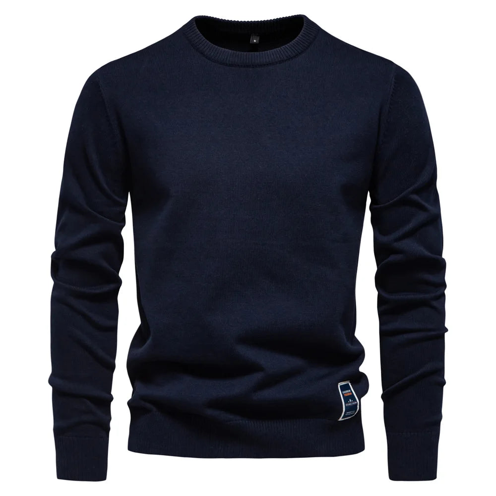 MARINO™ | Maglione Uomo a V Invernale Monocolore