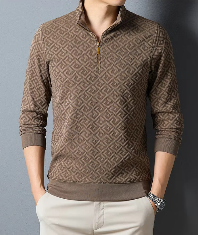 LORENZO™ | Pullover Uomo con Jacquard Geometrico