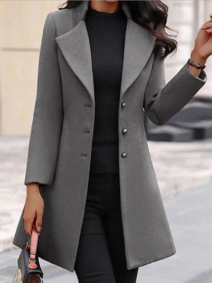 SERENA™ | Cappotto Donna Invernale in Lana Stile Coreano