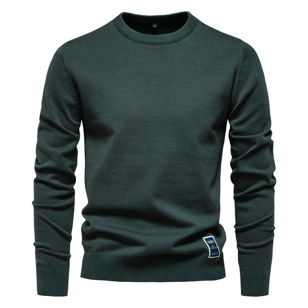 MARINO™ | Maglione Uomo a V Invernale Monocolore