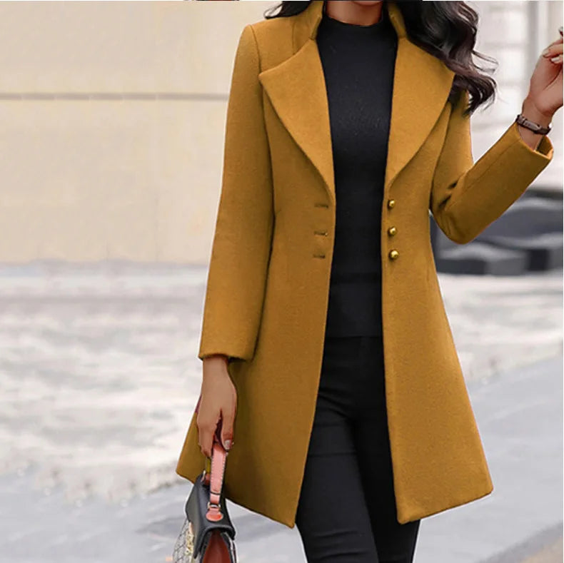 SERENA™ | Cappotto Donna Invernale in Lana Stile Coreano